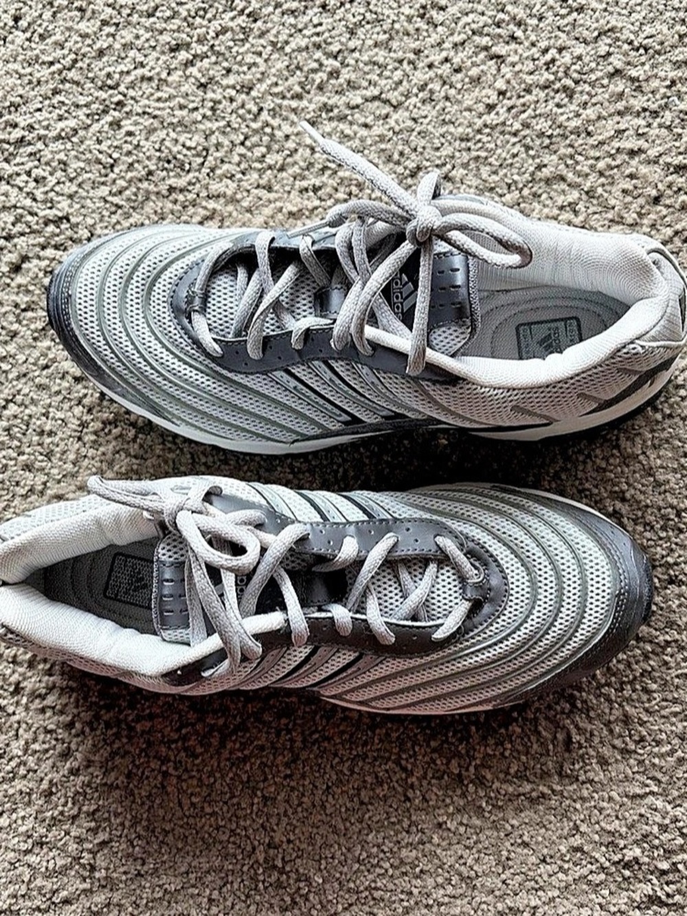 adidas Response CL Gray & White Athletic Sneakers